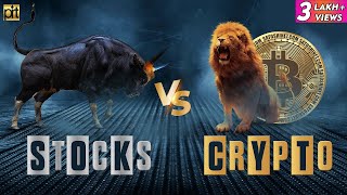 Stocks Vs Cryptocurrency  Where to Invest Money for High Profit [upl. by Alegna]