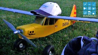 FUNCUB MULTIPLEX MODELLSPORT MARTIN ERHARD RC AEROBATIC NIGHT FLIGHT LED LIGHTING SEGELFLUGMESSE [upl. by Enninaej]