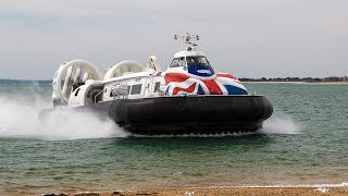 Hovertravel Hovercraft at Southsea [upl. by Lanna]