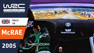 McRae onboard Rally GB 2005 Škoda Fabia WRC Stage 14 Resolfen [upl. by Ailesor]