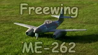 Freewing Messerschmitt Me262  v2  flight 33 from grass [upl. by Sudoeht]