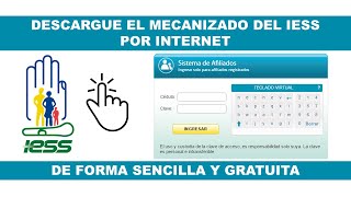 Imprimir Mecanizado del IESS o Historia Laboral por Internet [upl. by Alyled]