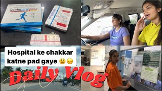 MUJHE OR नेहा KO HOSPITAL 🥹के चक्कर KAATNE पड़ GAYE 😩🫣🏥 hospital vlog tension tablet dailvlog [upl. by Aineg]