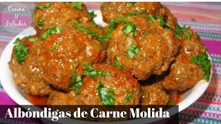 COMO HACER ALBONDIGAS DE CARNE MOLIDA PASO A PASO [upl. by Kitchen667]