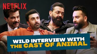 ⁠Bassi amp the ANIMAL Cast DadSon Relationships amp Animal Park  Ranbir Kapoor Anil K Bobby D [upl. by Eirameinna917]