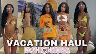 vacation try on haul 🌴ft FashionNova [upl. by Bernelle]