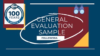 Toastmasters GE General Evaluation 15kviews SAMPLE FORMAT [upl. by Carce]