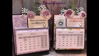 Tischkalender mit Notizzettelhalter [upl. by Hannahsohs]