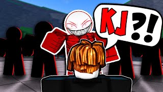 TOXIC KJ CLAN Trolling Players in The Strongest Battlegrounds Roblox [upl. by Leahcir]