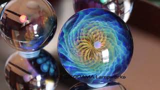 Reticello Marble rtm13 glass marbles by KINOKODAMA [upl. by Cutcheon366]