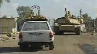 US tank crushes Iraqi civilians car [upl. by Letney]