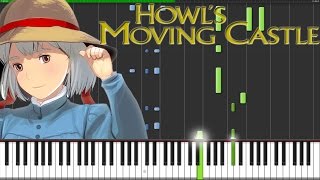 Howls Moving Castle Theme Piano Tutorial Synthesia  Fontenele NXT [upl. by Elyr287]