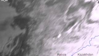 Satellite sees Russian meteor explosion from space [upl. by Maynard290]