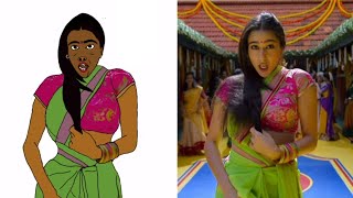 2023 Chaka Chaka Full Video Song  🤣Funny Drawing  Sara Ali Khan Dhanush 🤣🤪 [upl. by Xet189]