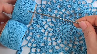 Amazing Lacy Crochet Motif PATTERNJoining MotifsTablecloth Doily BlouseCrochet Centerpiece [upl. by Nitaf430]