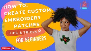 HOW TO CREATE CUSTOM EMBROIDERED PATCHES  Brother PR680W machine for beginners [upl. by Lashonde549]