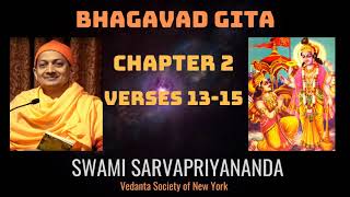 4 Bhagavad Gita  Chapter 2 Verses 1315  Swami Sarvapriyananda [upl. by Ardnahsal]