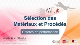 65 Science des Matériaux  Sélection des Matériaux Critères et indices de performance [upl. by Aborn]