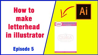 How to make Letter Head  Download letterhead design  EP5 [upl. by Drarej]