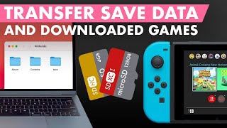 Save Data Transfer To New microSD Card Digital Games Too  Nintendo Switch [upl. by Egiarc112]