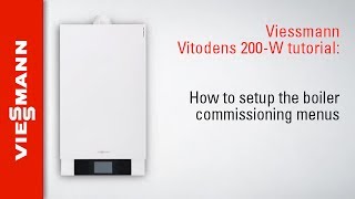 Viessmann Vitodens 200W tutorial How to set up Vitodens 200W boiler commissioning menus [upl. by Sleinad]