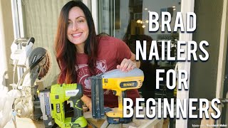 HOW TO USE A NAIL GUN  FOR BEGINNERS PIN nailer VS BRAD Nailer [upl. by Colier990]