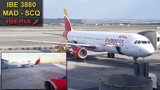 TRIP REPORT  Madrid  Santiago  ENGINE ROAR  IBERIA EXPRESS Airbus 321 [upl. by Ruhtua]