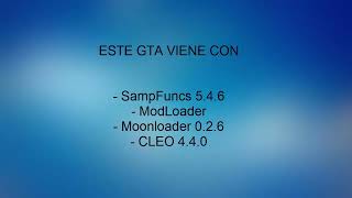 GTA VIRGEN  PARA SAMP SAMPFUNCS MODLOADER MOONLOADER CLEO [upl. by Sidnac]