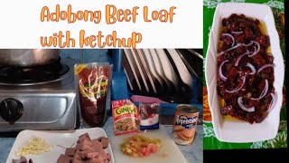 Tipid ulam recipe   adobong Beef loaf [upl. by Mcbride]