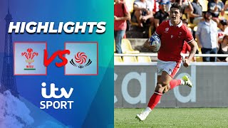 HIGHLIGHTS  Wales v Georgia  2023 Rugby World Cup [upl. by Raybourne3]