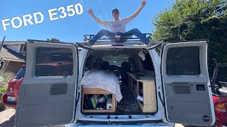 Van Build  Conversion Ford E350 Van Life [upl. by Alyahc]