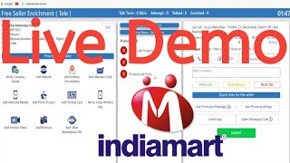 IndiaMART Live Demo 10  IndiaMART Freelance Live Demo  IndiaMART Tele Associates Live Demo [upl. by Pallua]