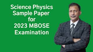 MBOSE Class 10 Science Sample Questions Physics for 2023 [upl. by Cartwell51]