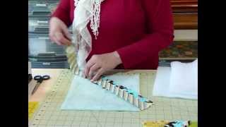 How to make a Quilt as you Go block with strips  Quilting Tips amp Techniques 071 [upl. by Hutt545]