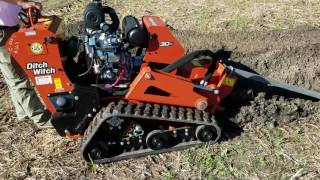 Ditch Witch C30X Track Walk Behind Trencher [upl. by Arni]