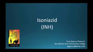 CC How to Pronounce isoniazid INH Backbuilding Pharmacology [upl. by Yhcir292]