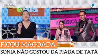 Sonia Abrão fica magoada com Tatá Werneck por piada feita no Prêmio Multishow  A Tarde é sua [upl. by Einiffit]