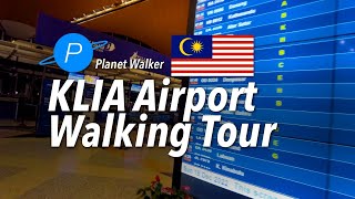 KLIA KUL Airport Walking Tour Malaysia 2022 [upl. by Lifton]