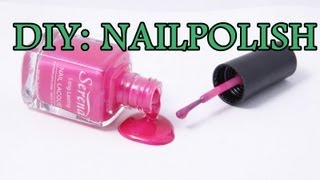 DIY NAILPOLISH  NAGELLACK SELBER MACHEN [upl. by Ravilob]