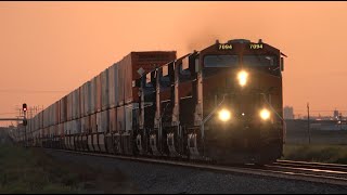 High Speed Action ATSF and More Railfanning BNSF Panhandle Subdivision  August 2022 Texas [upl. by Bohon]