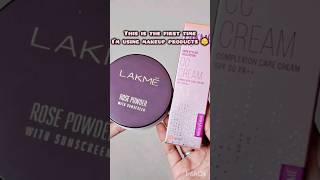 Mini Nykaa haul🛍 First time using makeup products 🫣  nykaahaul skincare shorts youtubeshorts [upl. by Aicertal]