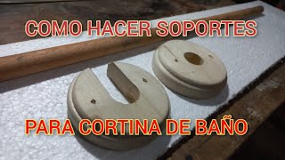 COMO TORNEAR SOPORTES PARA CORTINAS DE BAÑO [upl. by Enelec]