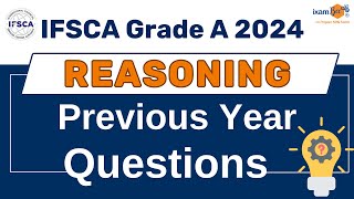 IFSCA Grade A 2024  Reasoning  Previous Year Exam Analysis for IFSCA Exam  By Kansal Sir [upl. by Luoar636]