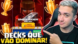 MELHORES DECKS PARA A NOVA TEMPORADA DE ABRIL NO CLASH ROYALE [upl. by Hege]