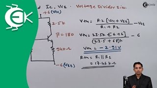 Voltage Divider Biasing in DC Analysis Problem 2  Bipolar Junction Transistor  Analog Electronics [upl. by Hogue147]