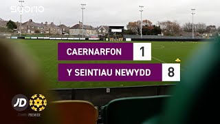 Uchafbwyntiau  Highlights Caernarfon 18 Y Seintiau Newydd  JD Cymru Premier [upl. by Roice]