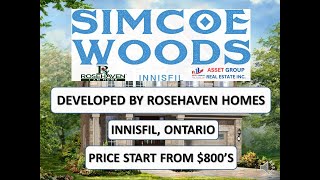 SIMCOE WOODS  ALCONA  INNISFIL  ROSEHAVEN HOMES  PRICE LIST amp FLOOR PLAN simcoewoods innisfil [upl. by Halik]