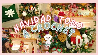 TODAS MIS DECORACIONES TEJIDAS ✅ Navidad 2023 🎄✨ Navidad a crochet  Tejidos Pennys ens [upl. by Boggs]