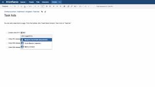 Task Lists  Learn Atlassian Confluence 9 [upl. by Uyerta]