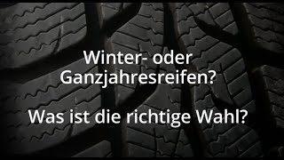 Ganzjahresreifen oder Winterreifen kaufen [upl. by Leanahtan409]